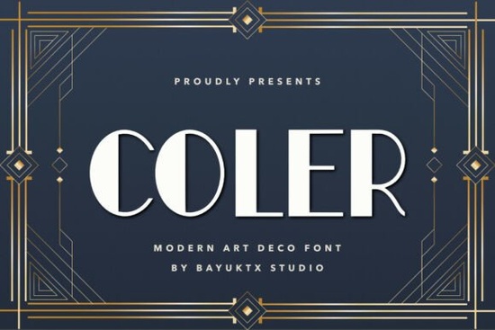 Coler Art Deco Font